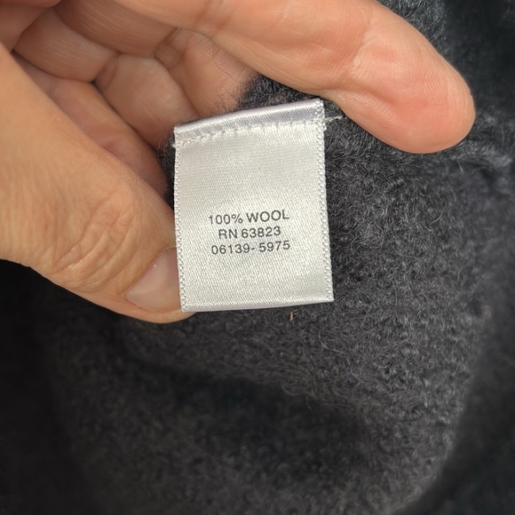 Christopher & Banks 100% wool zip front high collar sweater jacket - Picture 6 of 9